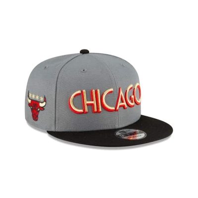 Chicago Bulls Gorra | New Era NBA City Edition 9fifty Snapback Cap Mexico - Grises